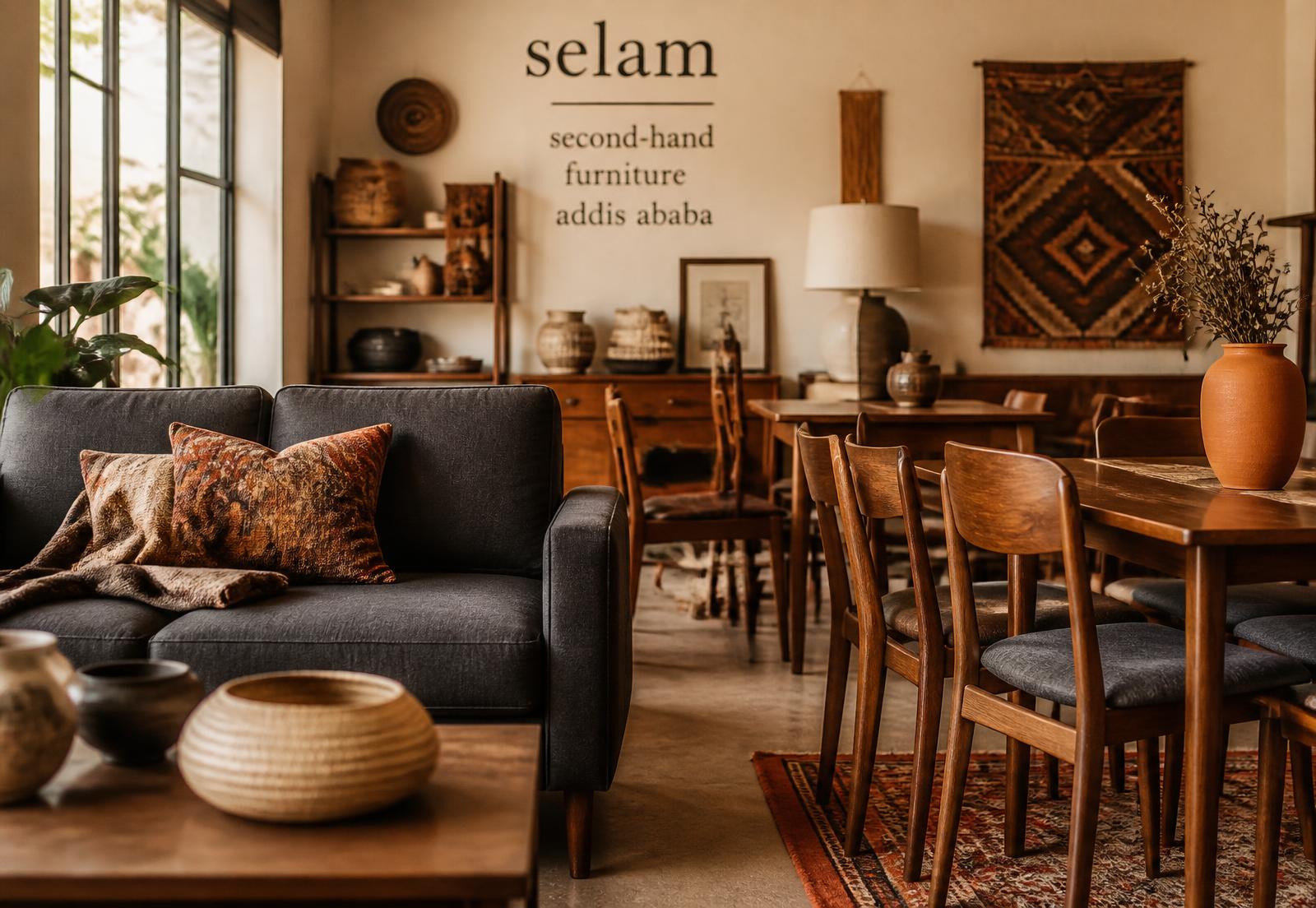 Second-hand furniture showroom in Addis Ababa